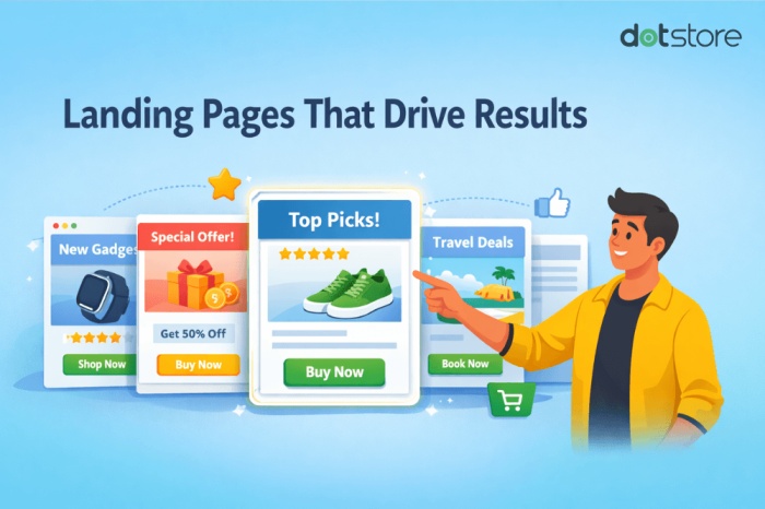 landing page that drives result