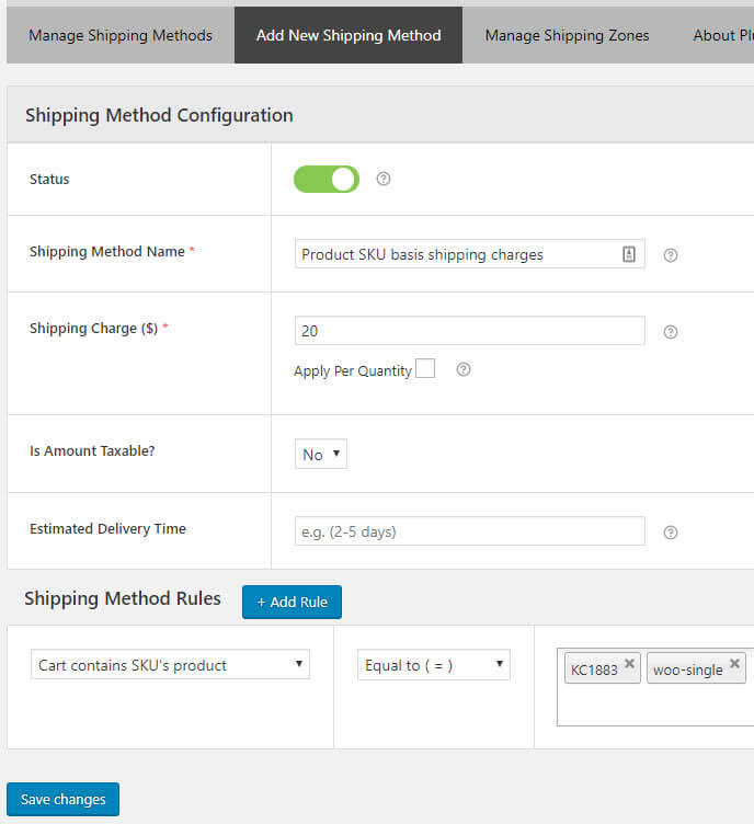 How Do I Set Up Product SKU Based Flat Rate Shipping Method In WooCommerce Store 3