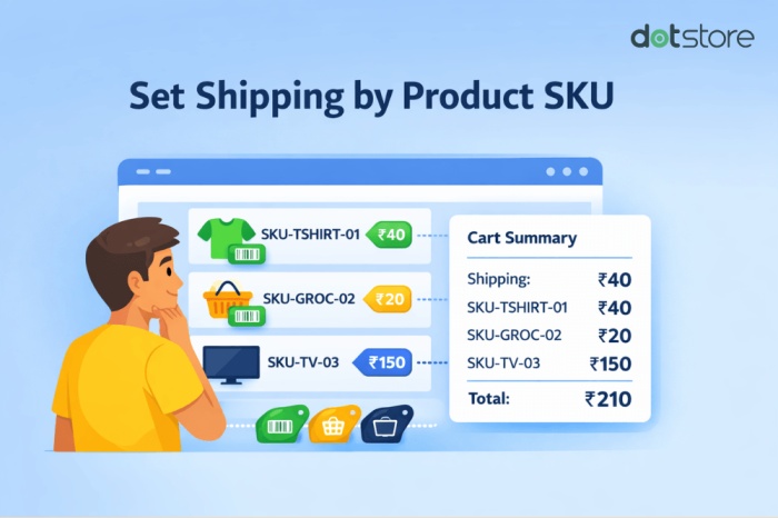 shipping by sku