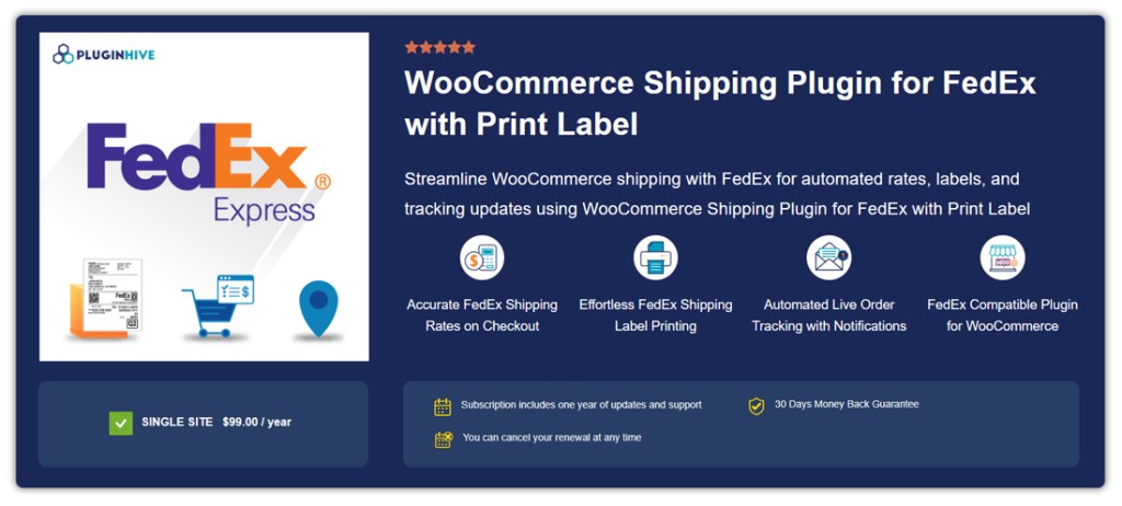 WooCommerce FedEx Shipping Plugin