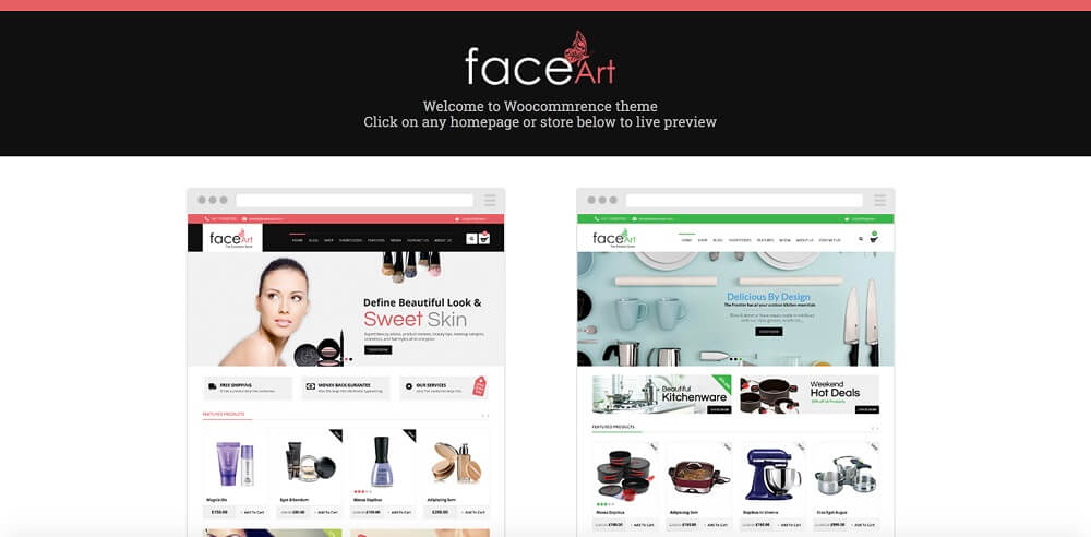 28 Face Art WooCommerce Responsive Theme