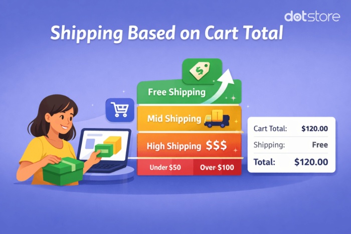 shipping based on cart total