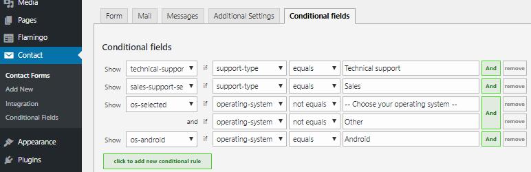 02 Conditional Fields for Contact Form 7