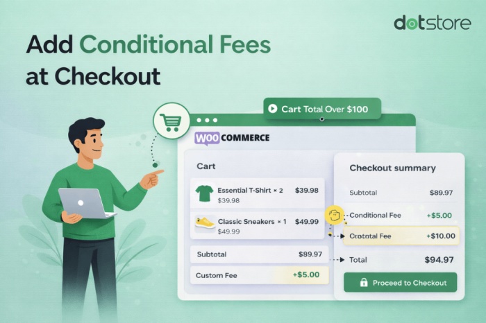 conditional fee at checkout