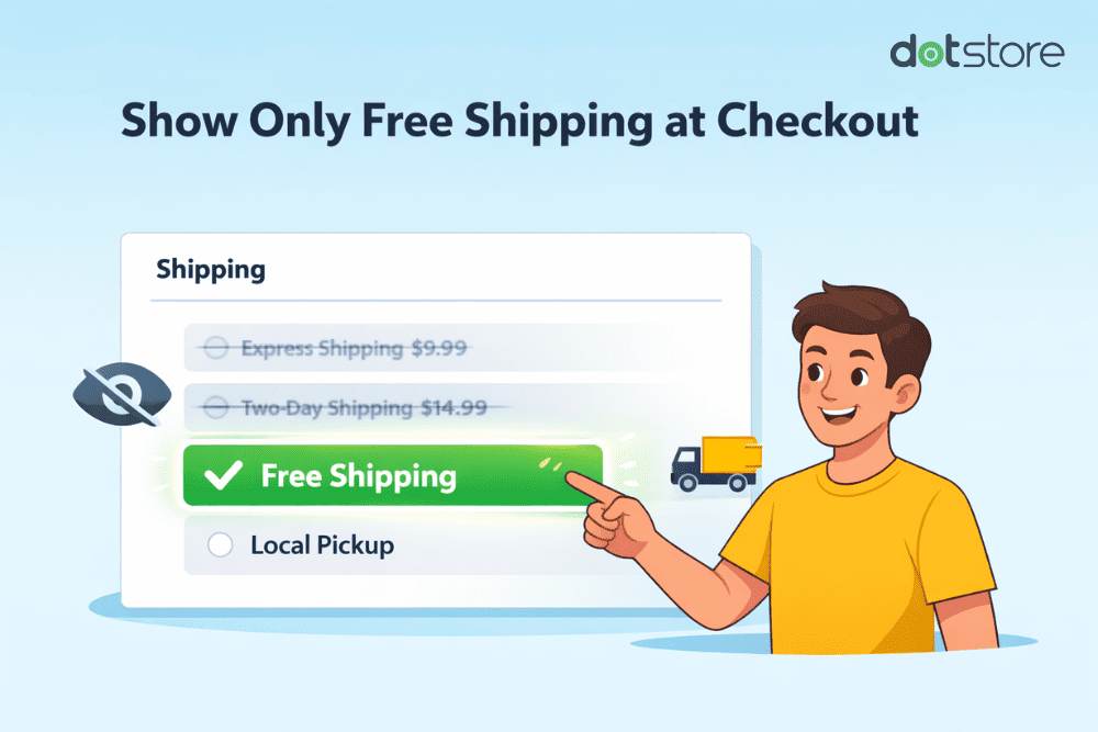 Hide shipping in WooCommerce when free shipping is available