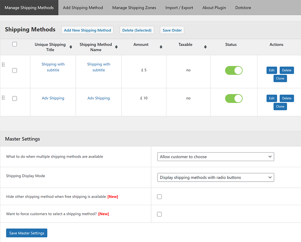 flat rate shipping settings 5