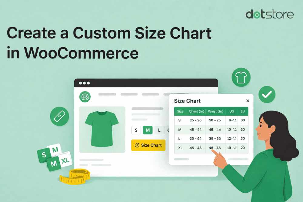 Create a custom size chart in WooCommerce