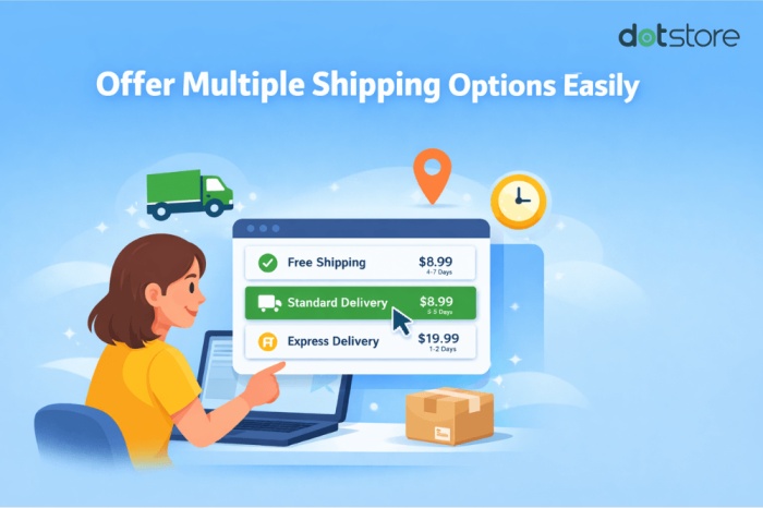 multi shipping options