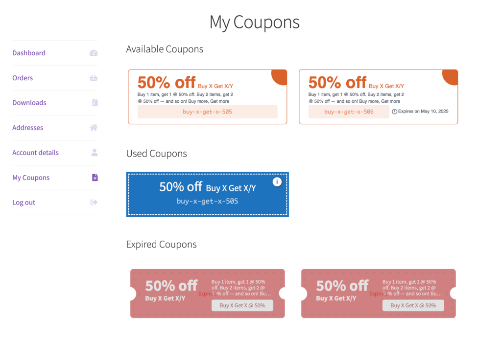Smart Coupons For WooCommerce Coupons