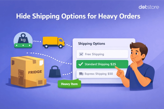 hide shipping for heavy orders