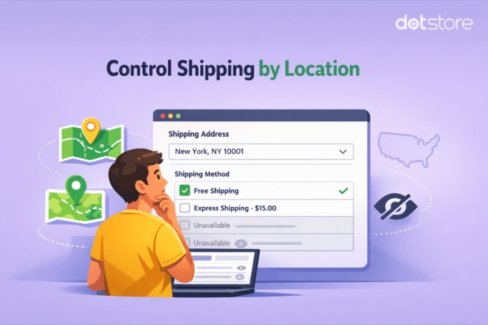 control shipping by location