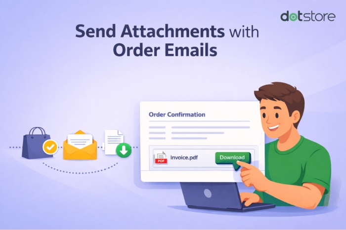 attachment with order email