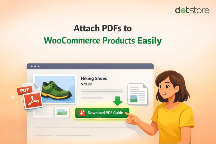 add attachment to woo products