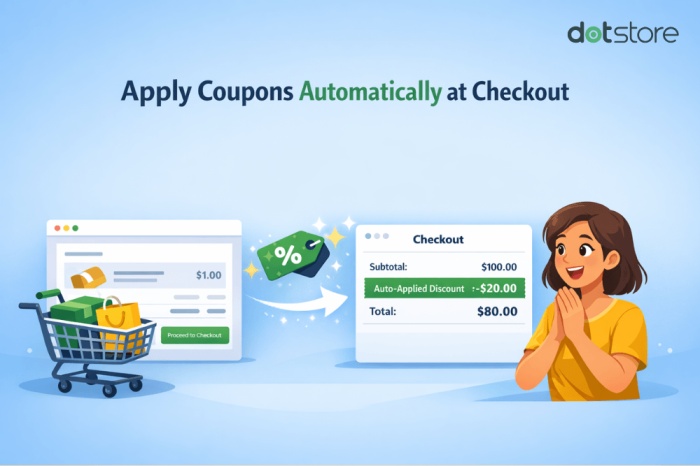 apply auto coupon at checkout