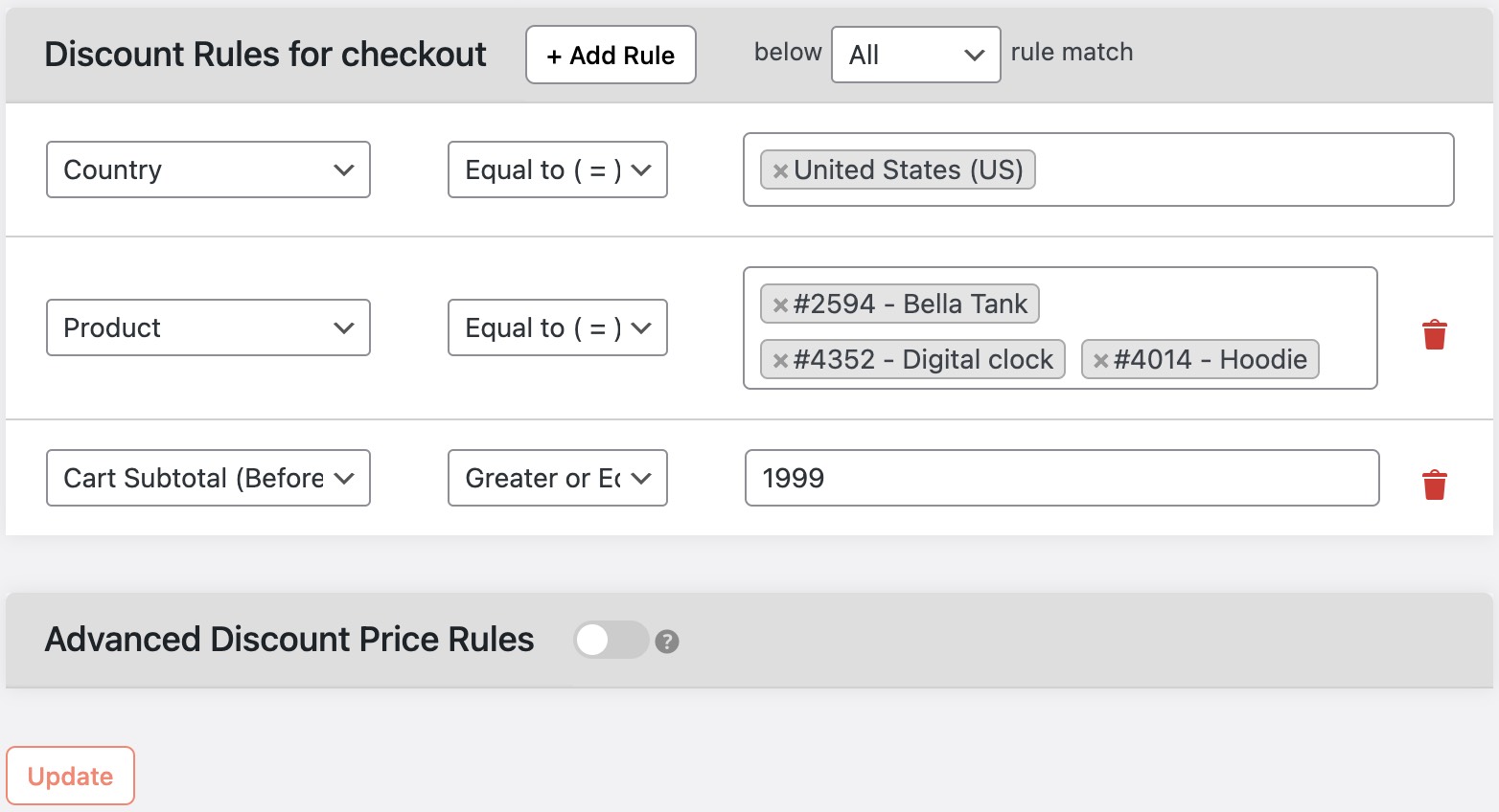 WooCommerce Product Based Discount Rules