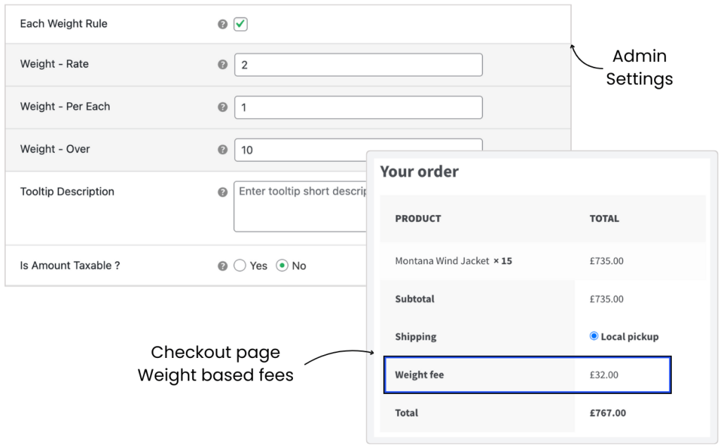 Weight-Based WooCommerce Extra Fees