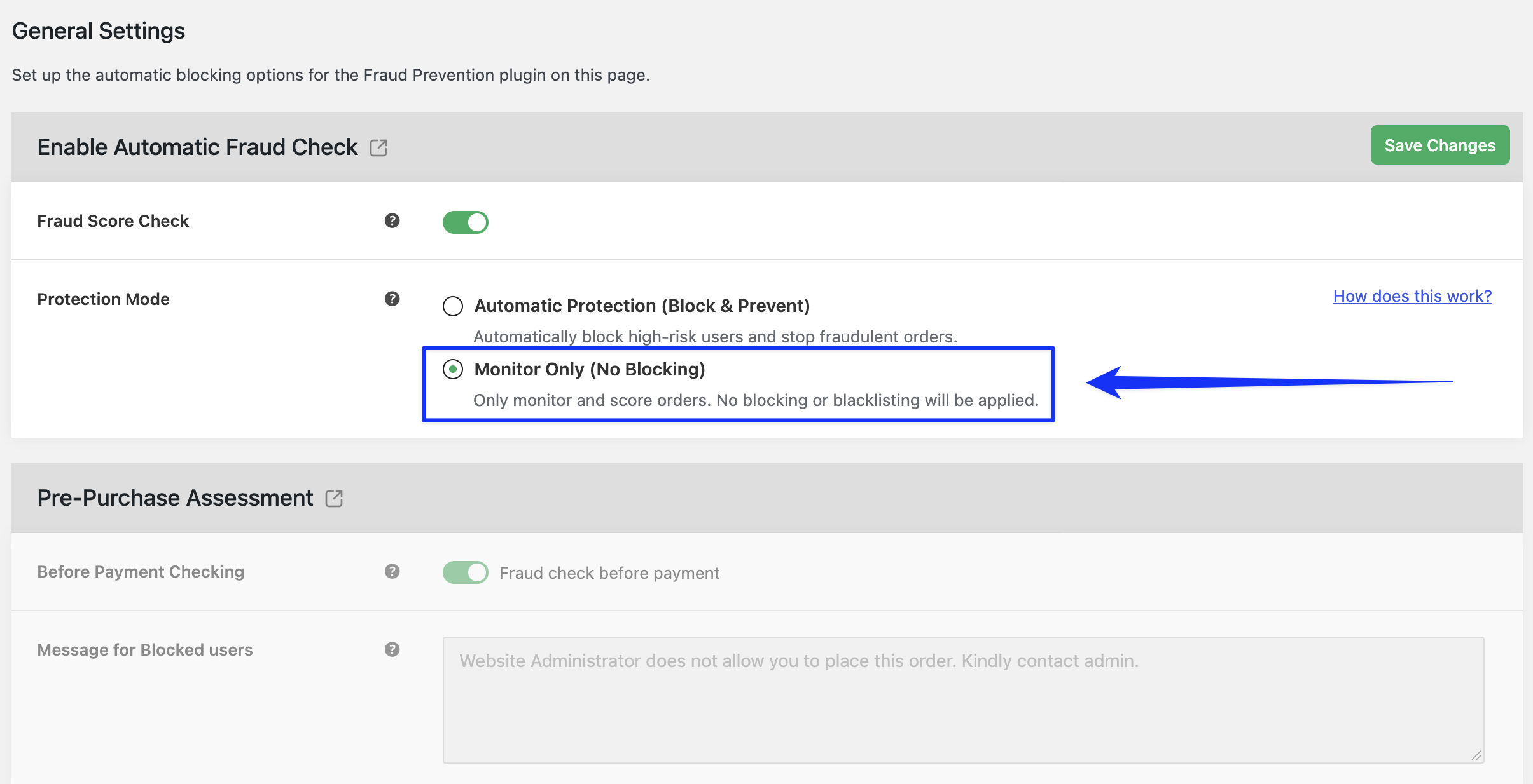 19 Monitor Only - Score and review risky orders without blocking checkout.