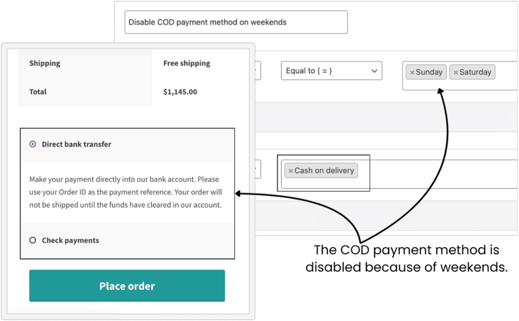 Conditional Payments - Time-Specific Rules