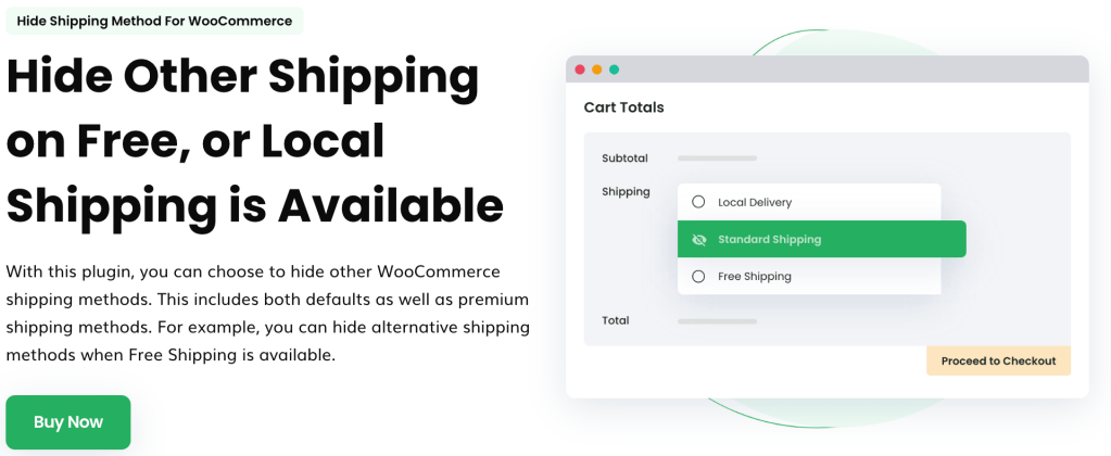 Hide Shipping Method For WooCommerce