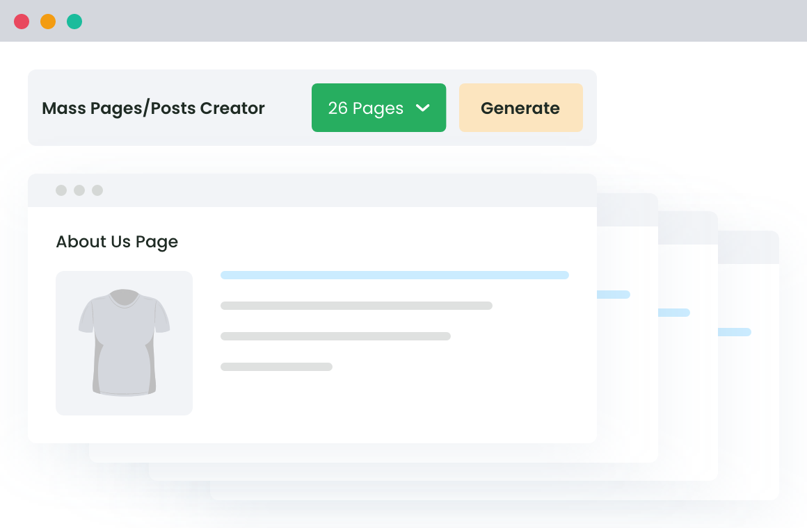 Mass Pages Posts Creator For WordPress Banner 1