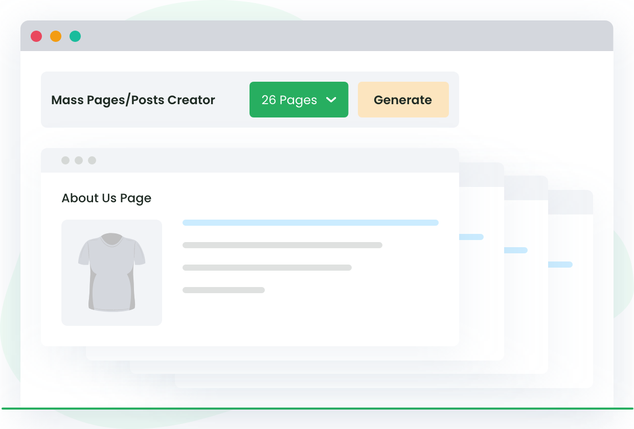 Mass Pages Posts Creator For WordPress Banner
