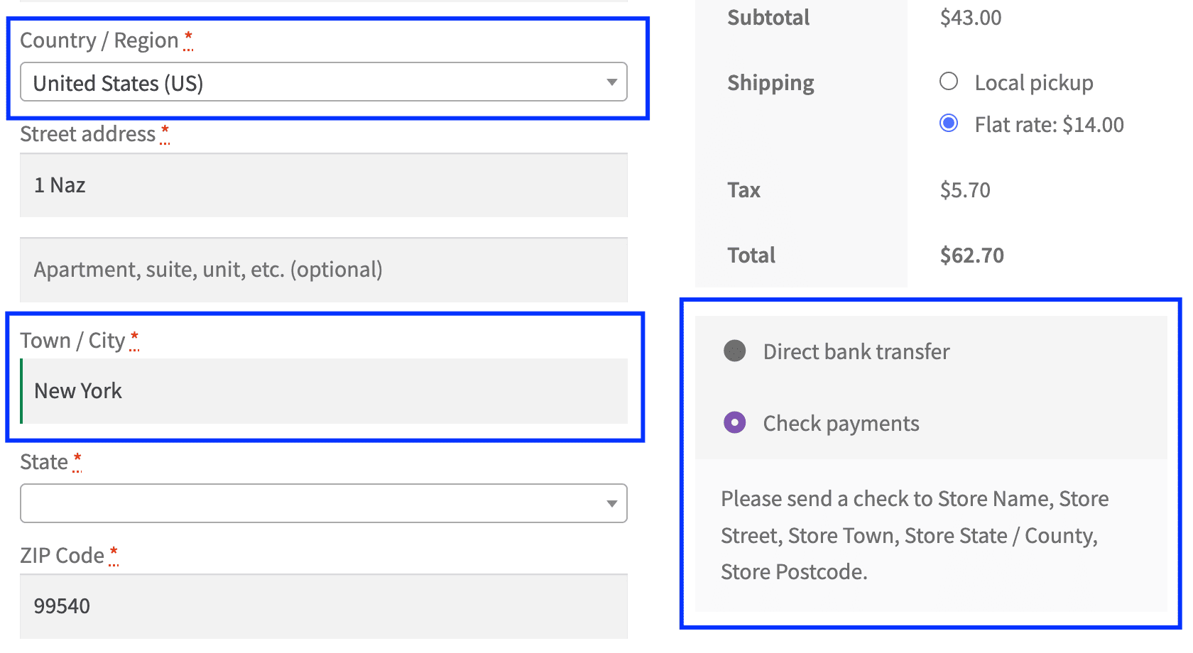 Disable COD payment on the checkout page.