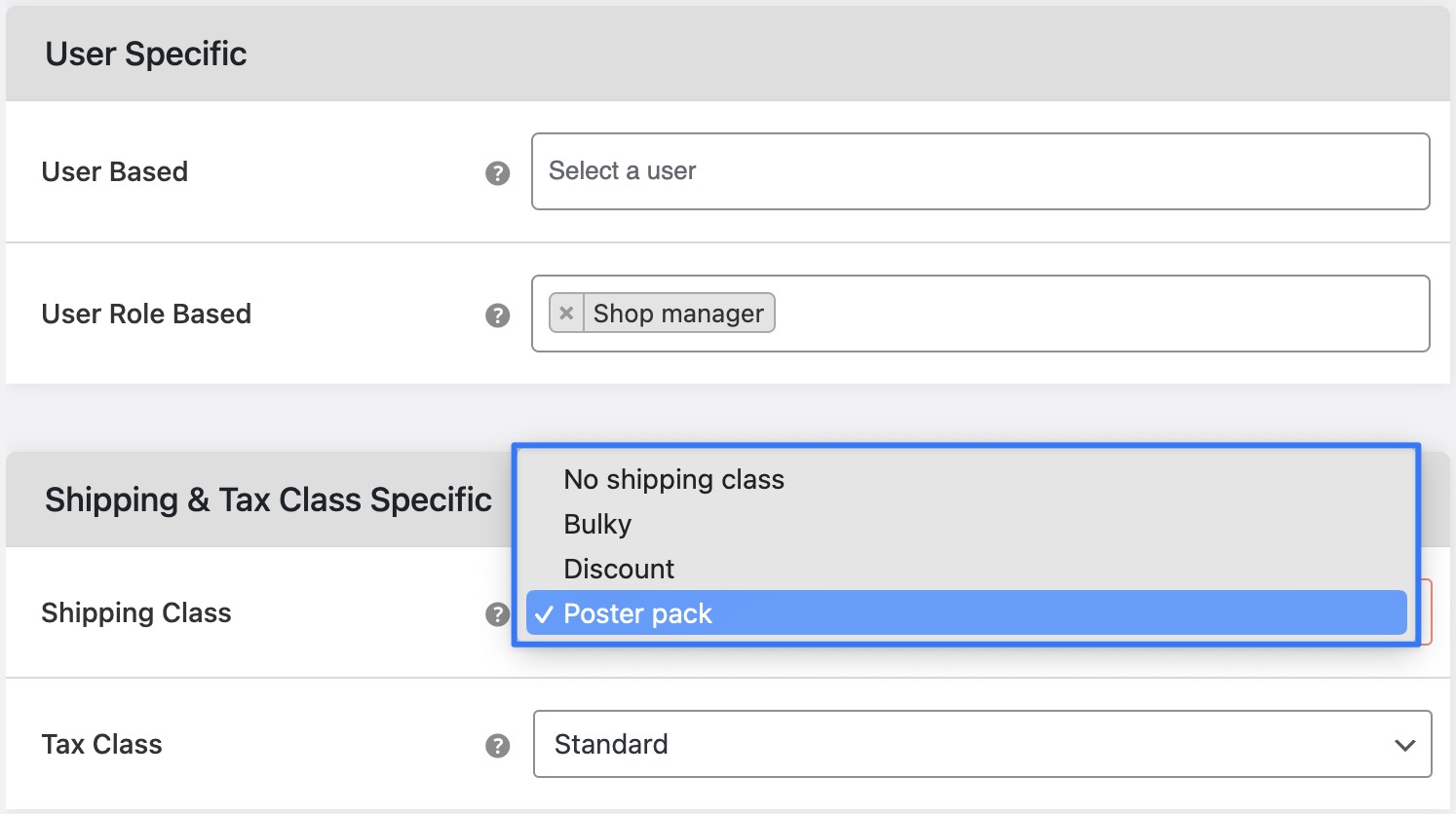 custom shipping charges