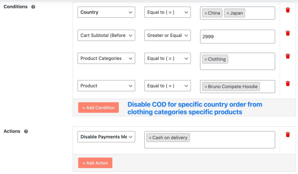 limit payment method