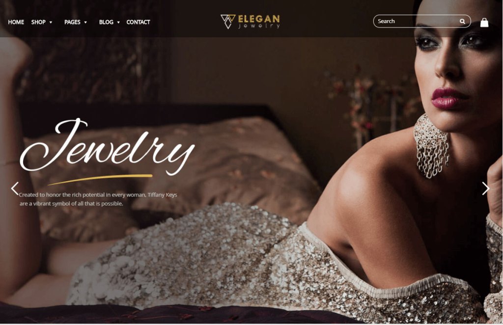 Elegance Jewelry Responsive WordPress Woocommerce Theme