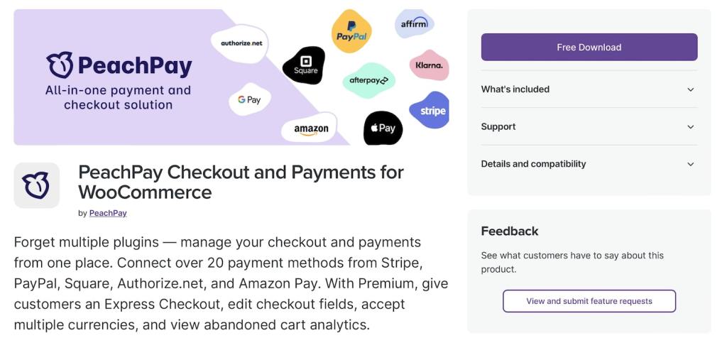 PeachPay Checkout and Payments for WooCommerce