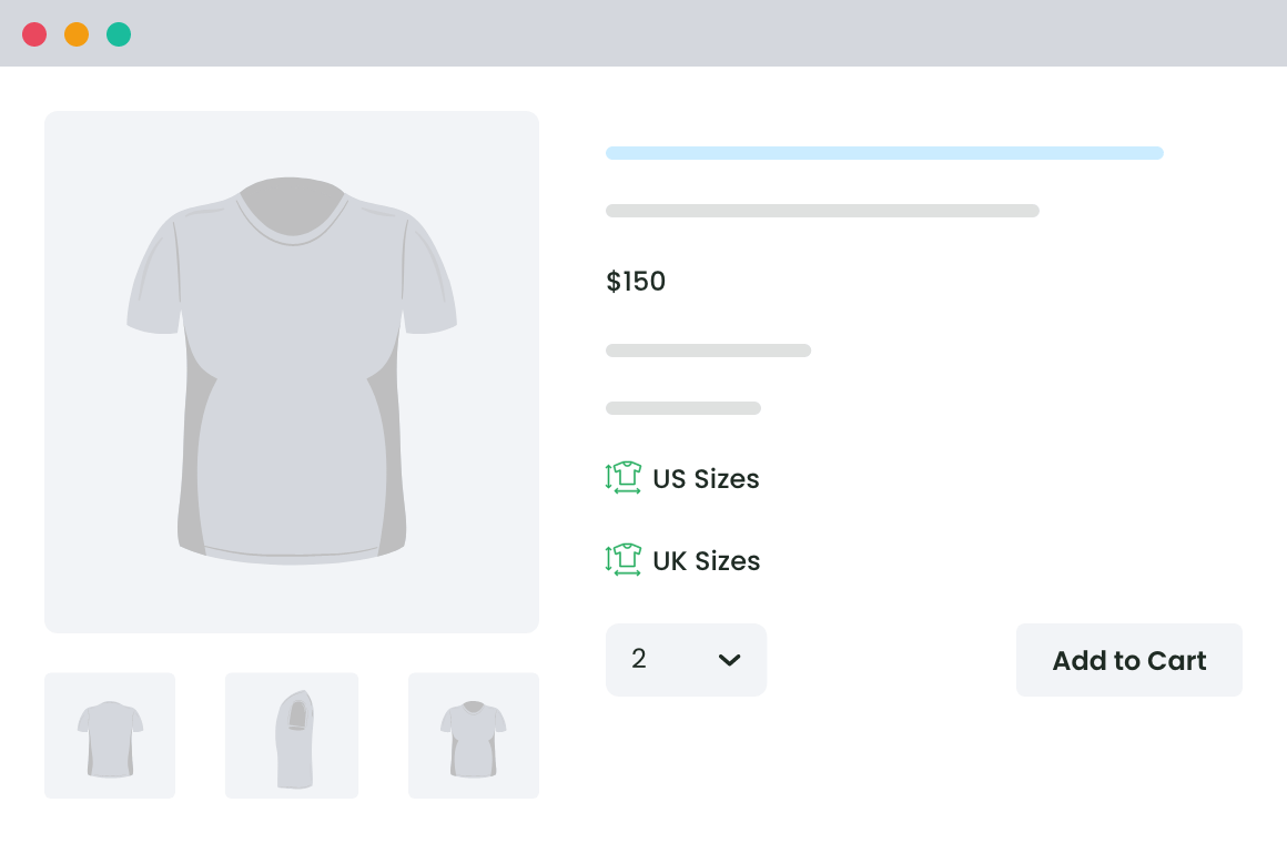 Product size charts plugin for WooCommerce - Thedotstore