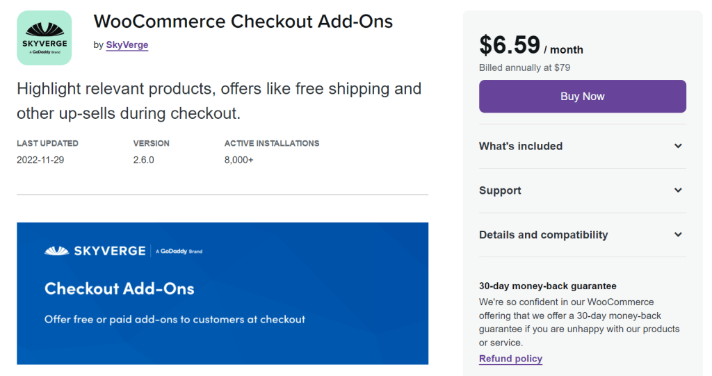 WooCommerce Checkout Add Ons by SkyVerge