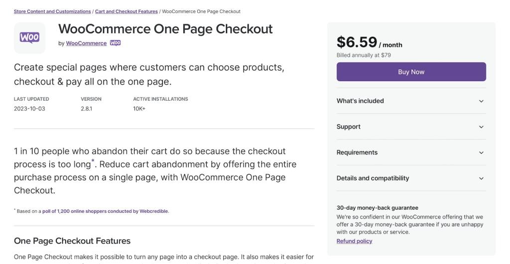 One Page Checkout