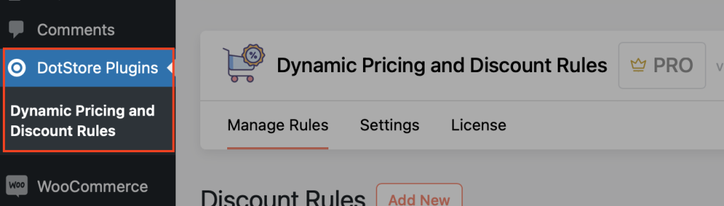 Activate the Dynamic Pricing and Discount Rules plugin