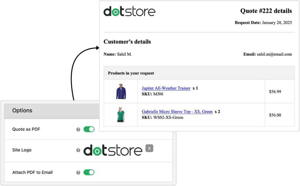 Generate Quote PDF for Customer Invoice in WooCommerce
