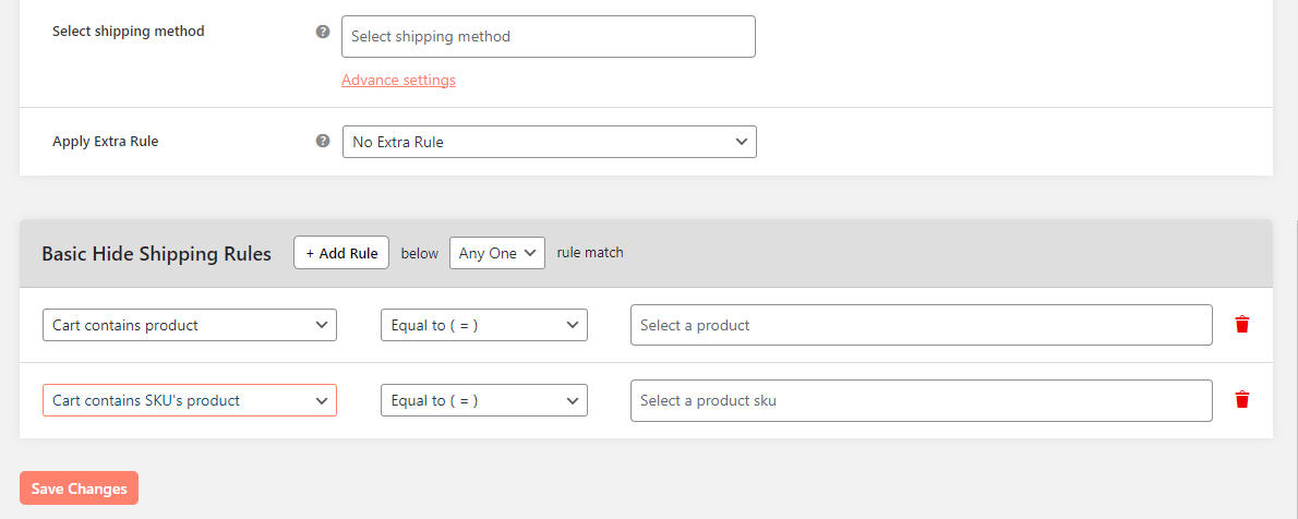 Hide shipping method for WooCommerce plugin - 4