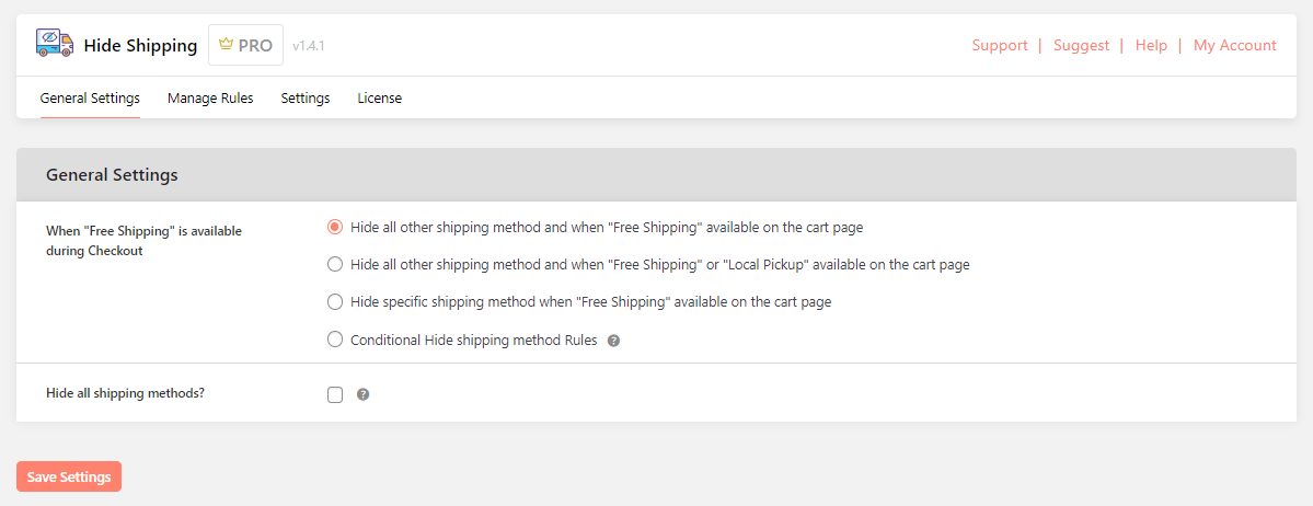 WooCommerce disable shipping for certain products - 2