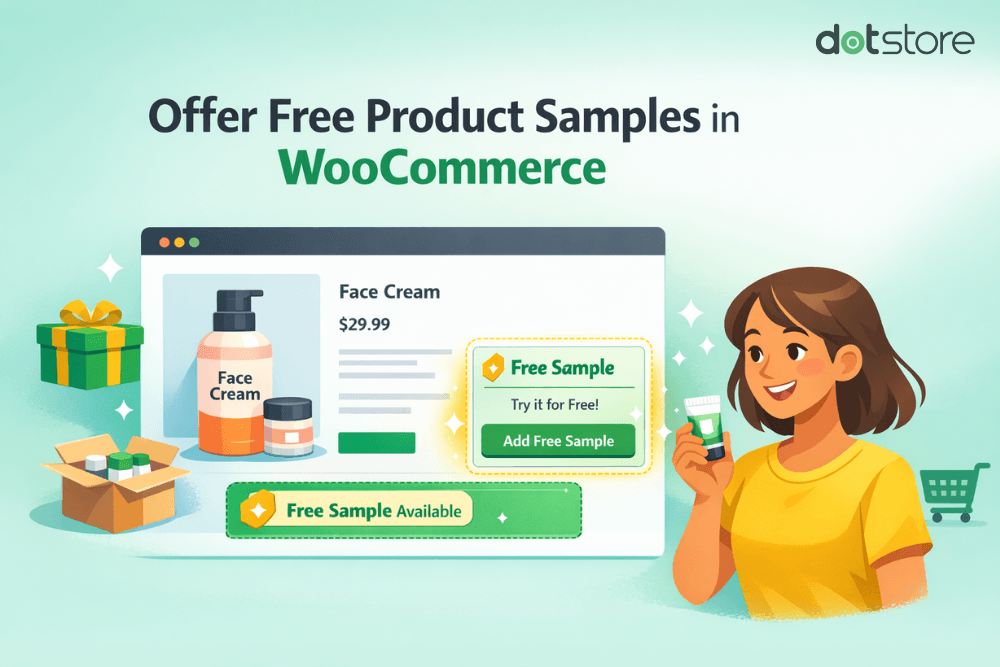 offer free sample in woocommerce