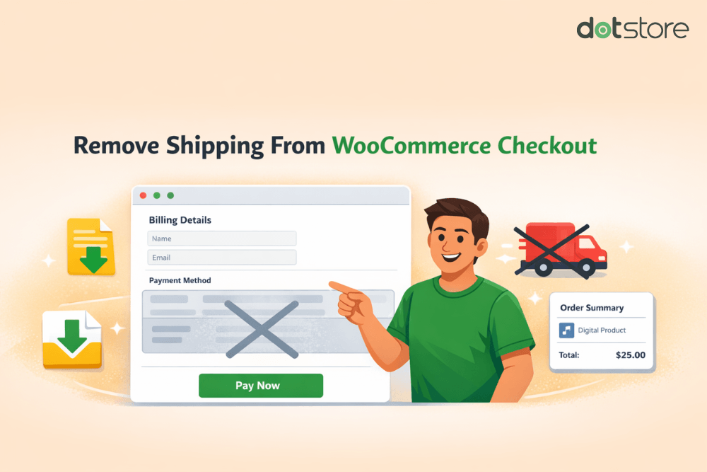 remove shipping for checkout