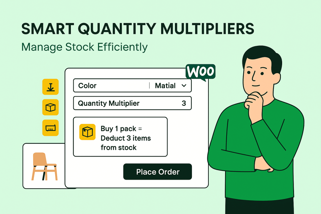 smart quantity multipliers in Dotstore attribute stock management plugin