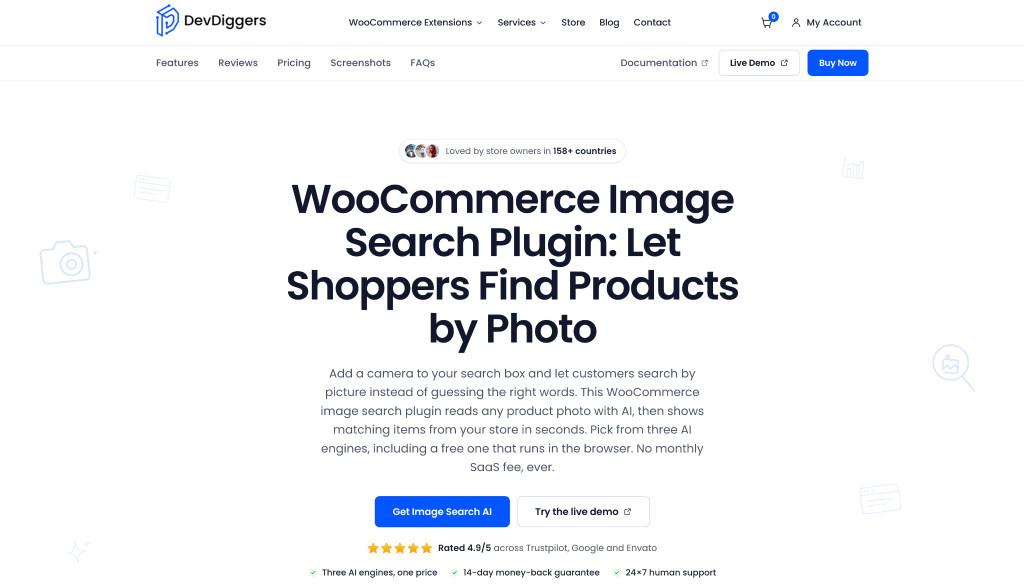WooCommerce Product Search by Image AI by DevDiggers