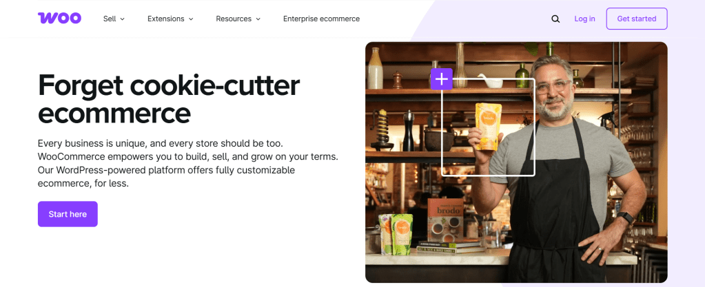 WooCommerce homepage 1