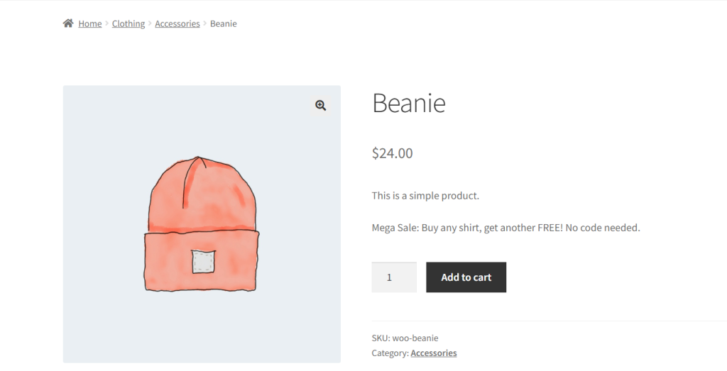 WooCommerce quantity selector - default layout