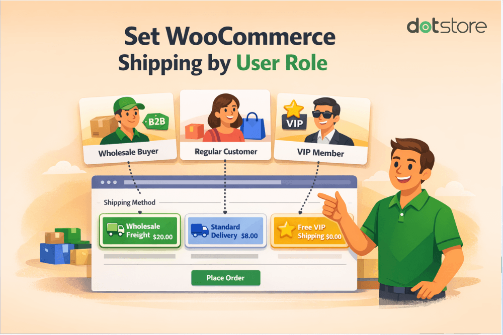 shipping by user role