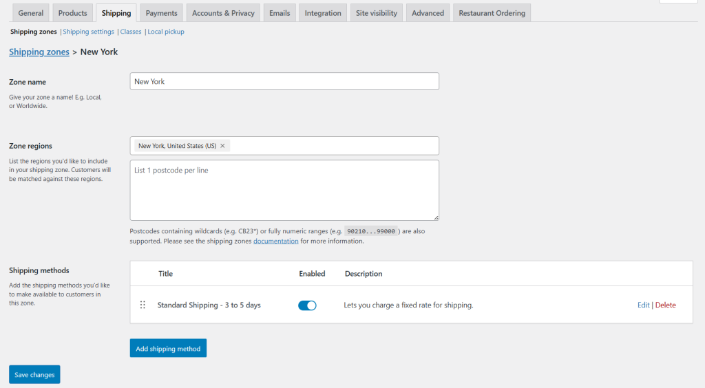 WooCommerce flat rate shipping - 14