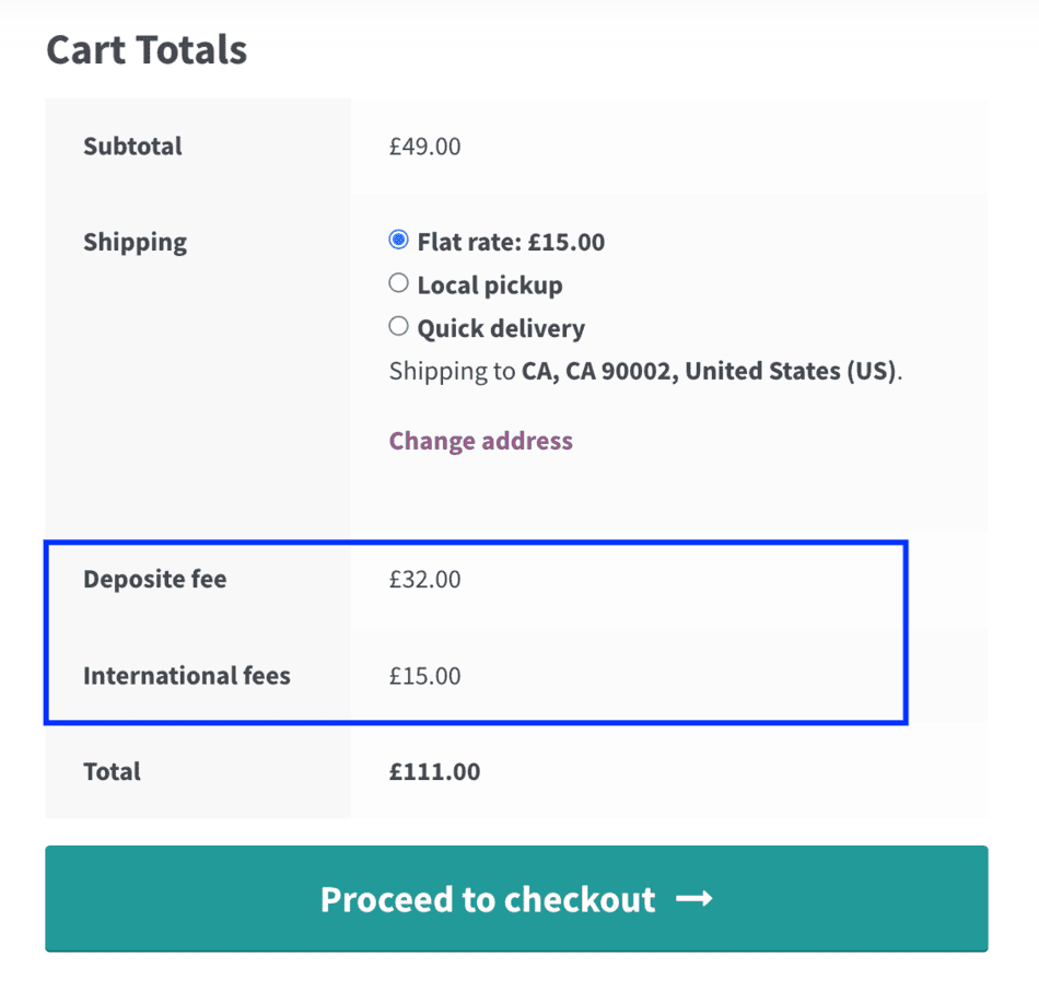 Display multiple WooCommerce Order Fees