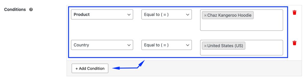 Set Rule Conditions for WooCommerce Conditional Payment
