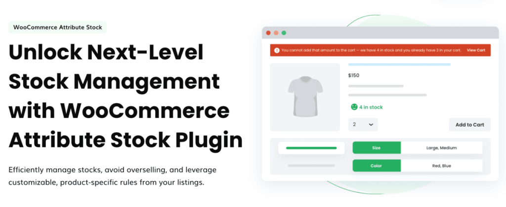 WooCommerce Attribute Stock Plugin by Dotstore