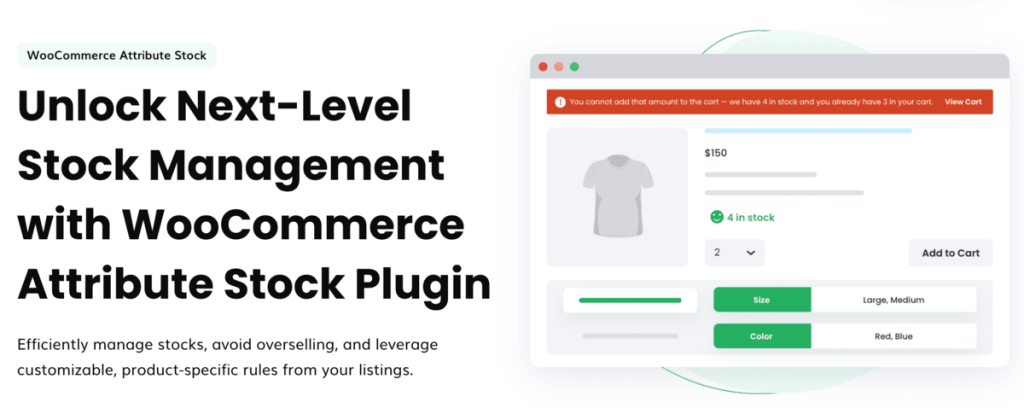 WooCommerce Attribute Stock Plugin by Dotstore
