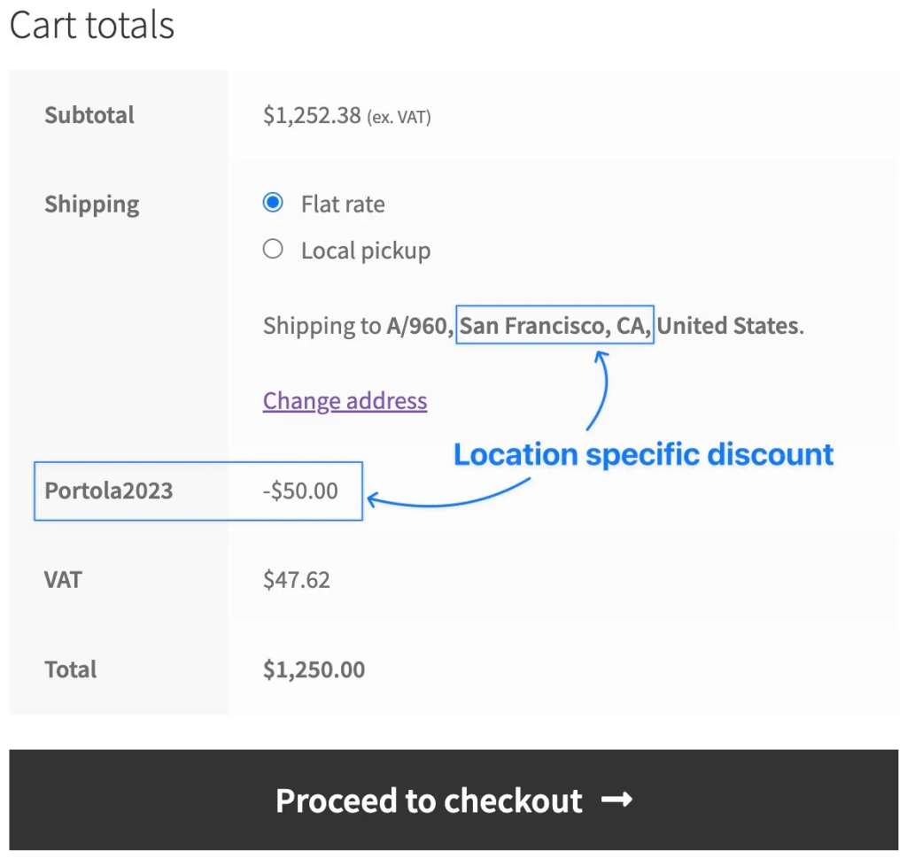 location-based dynamic pricing for WooCommerce conditional discount